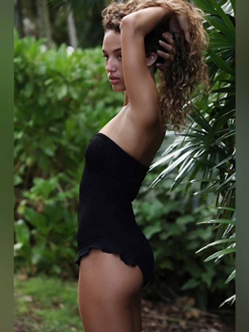 Reina Olga Laila Crinkle One-Piece Swimsuit